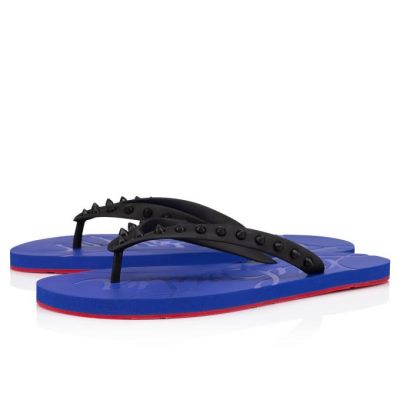 Sandalias Loubi Flip Christian Louboutin Hombre - Negros/Azules - 1170725F459